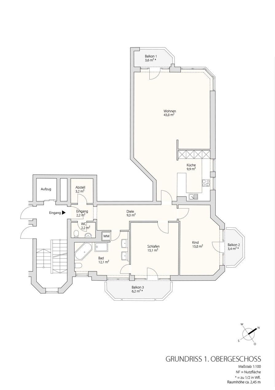 Grundriss 1 OG