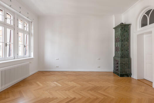 Bedroom with historical details