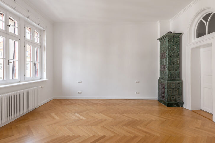 Schlafzimmer mit historischen Details