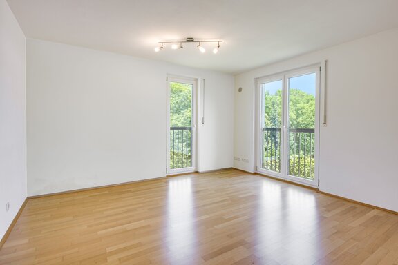 Light-flooded bedroom