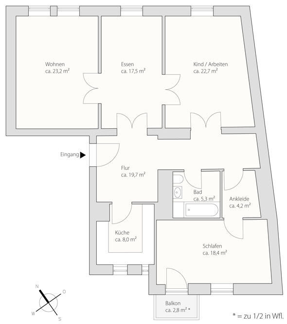 Grundriss 3 Obergeschoss