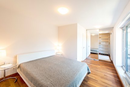 Schlafzimmer mit Bad en suite