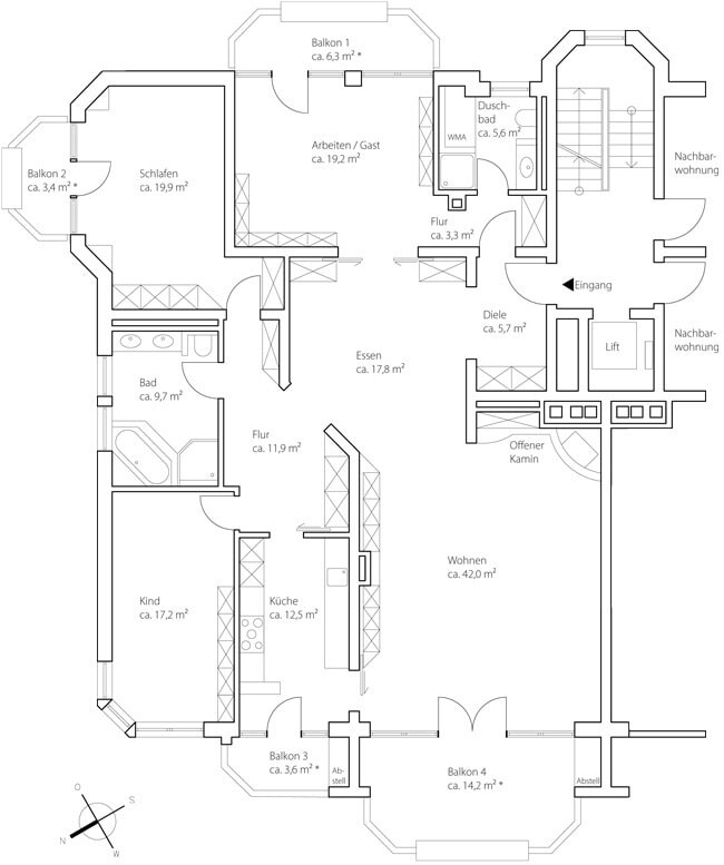 Grundriss 2 Obergeschoss