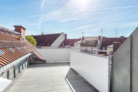 Ideale Süd-West-Dachterrasse