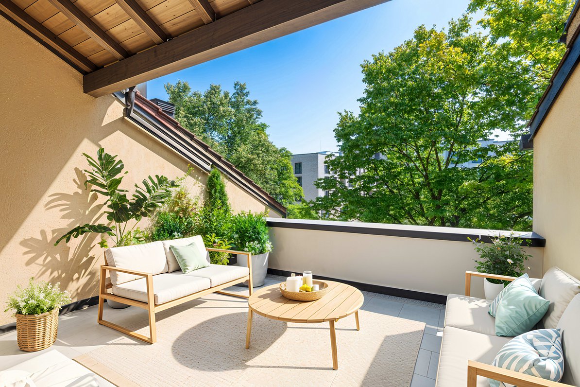 Sunny terrace (partial visualization)