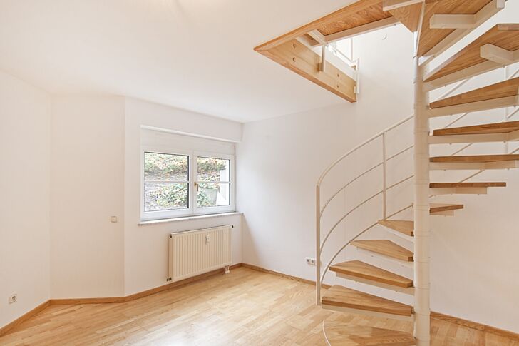 Wendeltreppe in den Hobbyraum