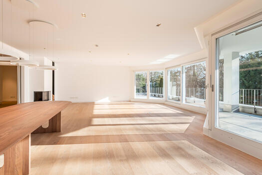 Modern living/dining area