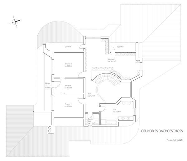 Grundriss Dachgeschoss