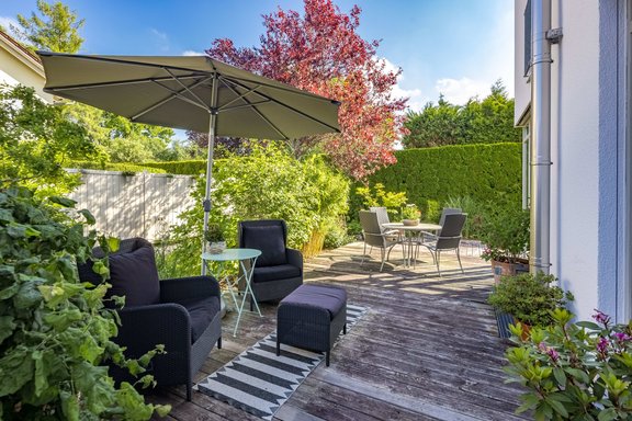 Uneinsehbare Terrasse