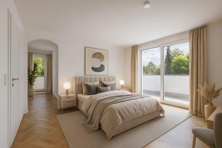 Großzügige, lichterfüllte Dachgeschoss-Wohnung mit sonnigen Terrassen