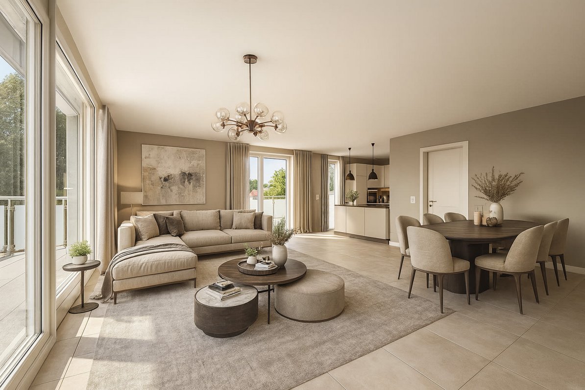 Living/dining area (visualized)
