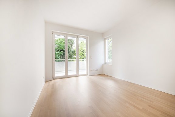 Bedroom with balcony