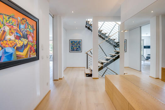 Staircase with skylight