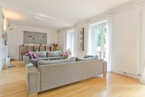 Open plan living area