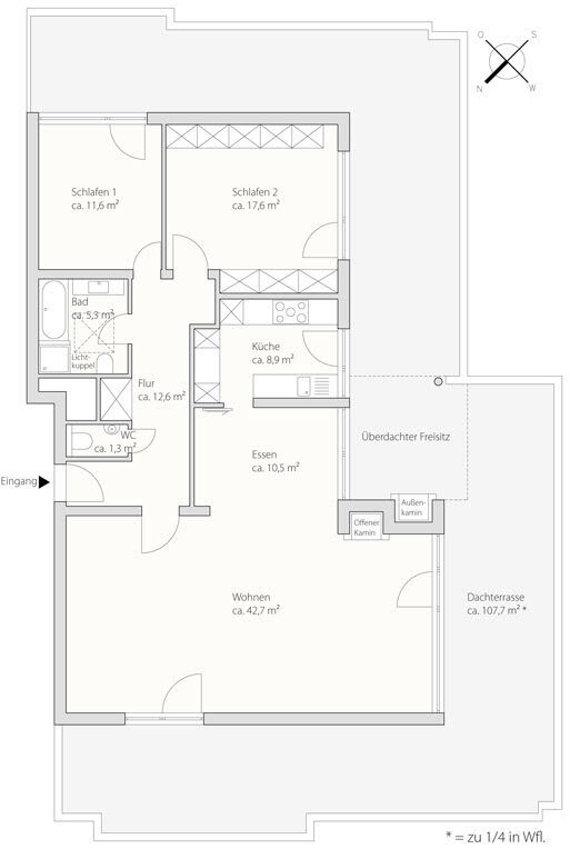 Grundriss Obergeschoss 2