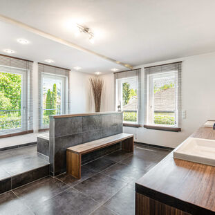 Master bathroom with a spa-like atmosphere