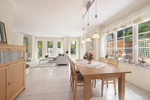 Living / and dining area