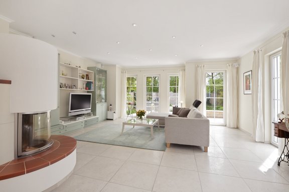 Wohnbereich mit Kaminofen