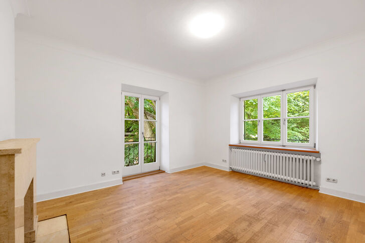 Wohnraum mit Kamin