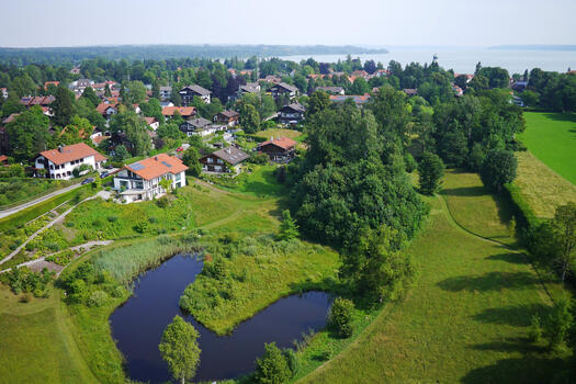 Best location near the lake Starnberg (aerial view)