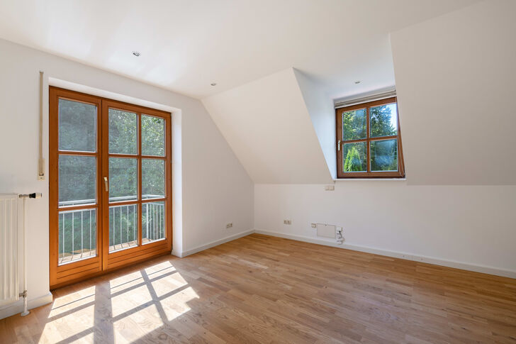 Schlafzimmer mit Ausblick