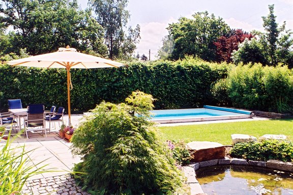 Garden with pool