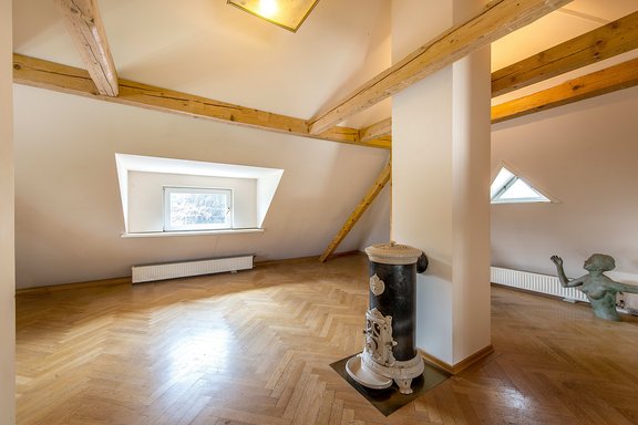 Attic approx 51m² large studio-like room