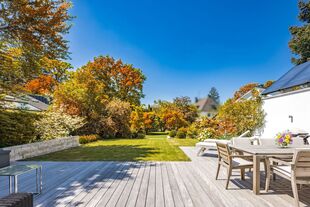 Herbstsonne auf der Terrasse