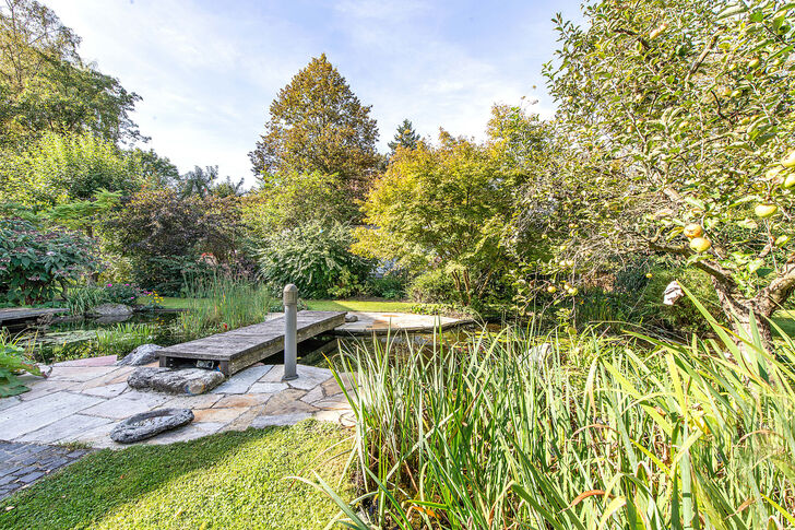 Garten mit Teich