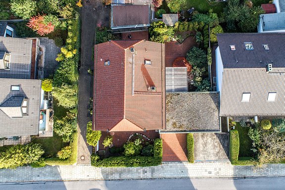 Hausansicht von oben