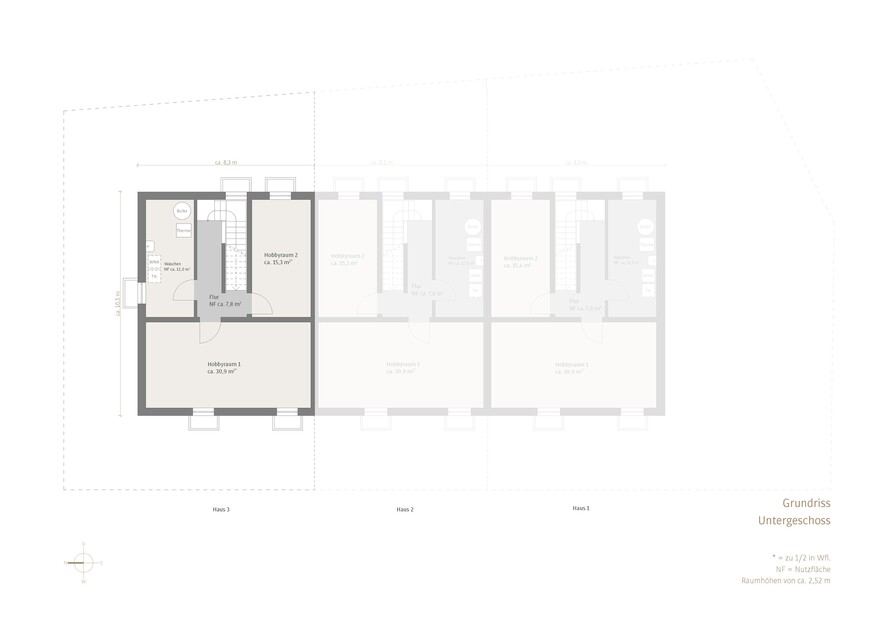 Haus 3 - Unterdgeschoss