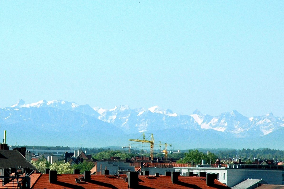 Blick auf die Alpen
