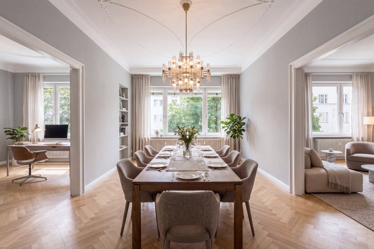 Stylish historic home (rendering)