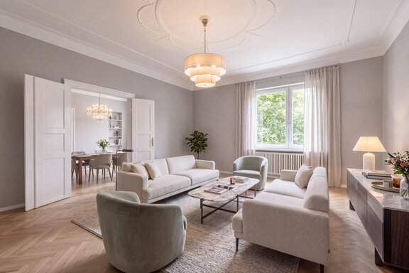 Elegant living room (rendering)