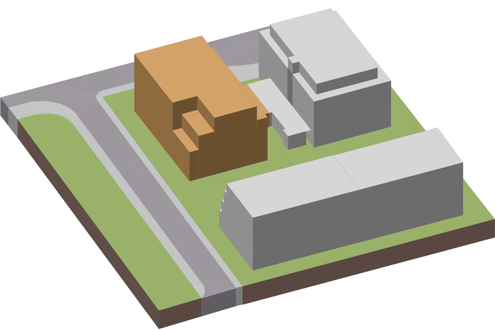 3D-Ansicht Neubauvorhaben