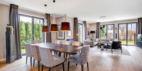 House-within-a-house: Spacious home with a stylish design aesthetic and a sunny garden