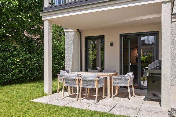 Entspannung im Privatgarten