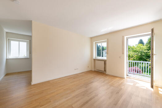 Master bedroom with balcony