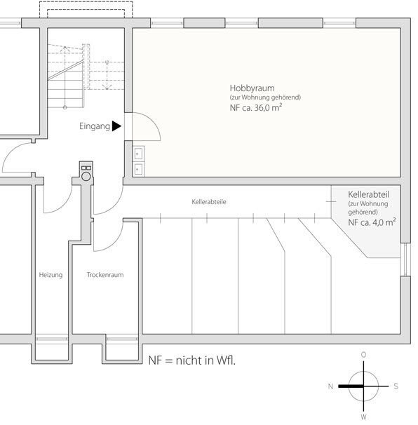Grundriss Untergeschoss