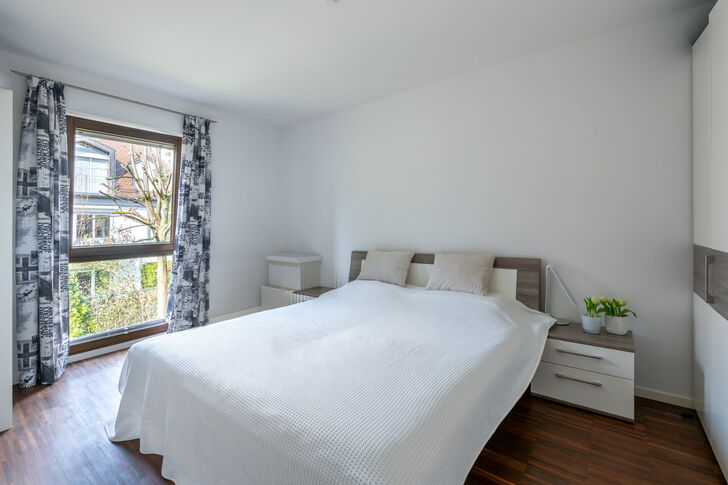 Schlafzimmer mit Westausrichtung