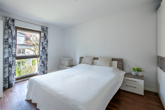 Schlafzimmer mit Westausrichtung