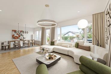 Helle 3-Zimmer-Wohnung mit großzügiger Dachterrasse in ruhiger, grüner Lage