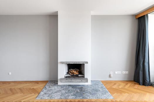 Offener Holzkamin