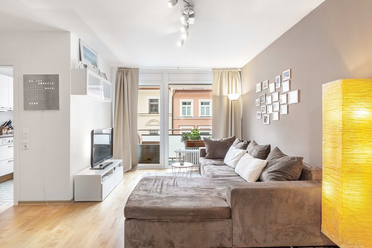Helles Wohnen mit Südbalkon