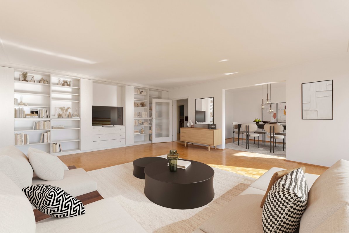 Living room (virtually furnished)