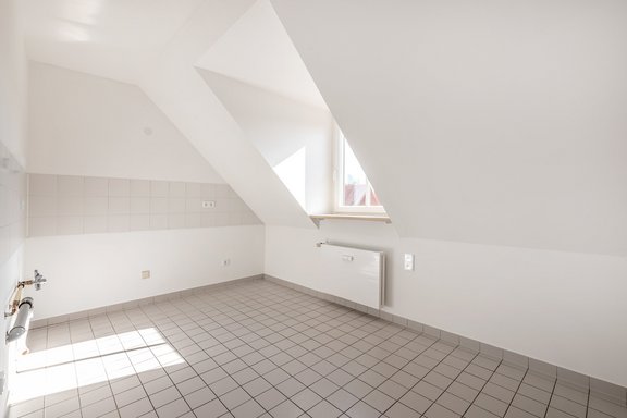 Küche mit Anschlüssen