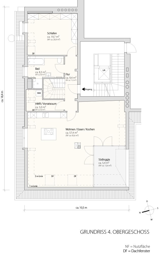 Grundriss 4 Obergeschoss