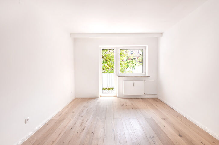 Ruhiges Schlafzimmer zum Hof