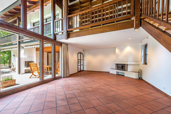 Living Room with a Loft