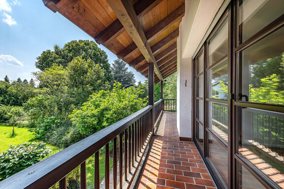 Balcony on the upper floor
